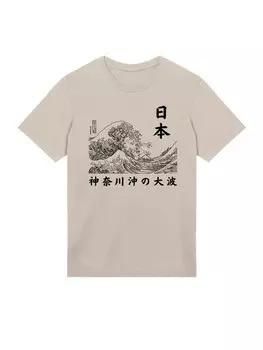 Футболка F4NT4STIC T-Shirt Kanagawa Welle Golden Gai, песочный