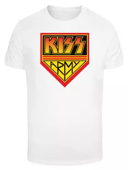 Футболка F4NT4STIC T-Shirt Kiss Army Logo, белый