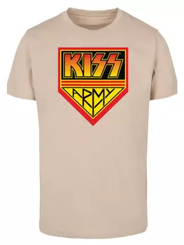 Футболка F4NT4STIC T-Shirt Kiss Army Logo, песочный