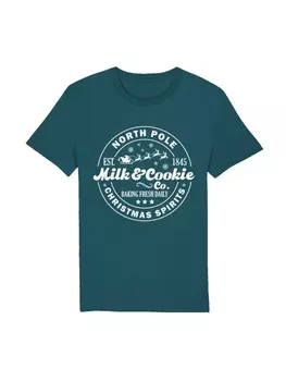 Футболка F4NT4STIC T-Shirt Milk and Cookie Bakery Retro Weihnachten, цвет stargazer