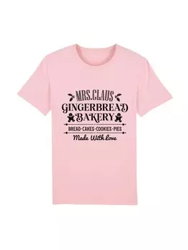 Футболка F4NT4STIC T-Shirt Santas Gingerbread Bakery Weihnachten, цвет cotton pink