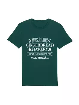Футболка F4NT4STIC T-Shirt Santas Gingerbread Bakery Weihnachten, цвет glazed green