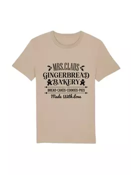 Футболка F4NT4STIC T-Shirt Santas Gingerbread Bakery Weihnachten, цвет desert dust