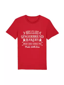 Футболка F4NT4STIC T-Shirt Santas Gingerbread Bakery Weihnachten, красный