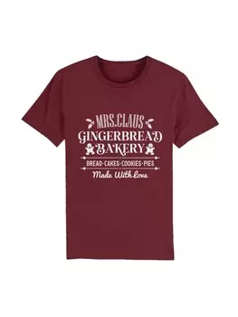 Футболка F4NT4STIC T-Shirt Santas Gingerbread Bakery Weihnachten, цвет burgundy