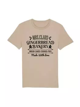 Футболка F4NT4STIC T-Shirt Santas Gingerbread Bakery Weihnachten, цвет desert dust