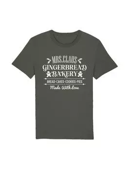 Футболка F4NT4STIC T-Shirt Santas Gingerbread Bakery Weihnachten, хаки
