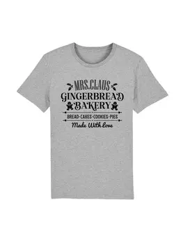 Футболка F4NT4STIC T-Shirt Santas Gingerbread Bakery Weihnachten, пятнистый серый