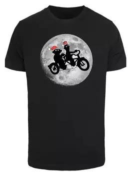 Футболка F4NT4STIC T-Shirt Sesamstrasse Ernie & Bert Weihnachten, черный