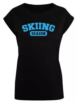 Футболка F4NT4STIC T-Shirt Skiing Season Winter Sport, черный
