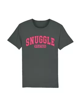 Футболка F4NT4STIC T-Shirt Snuggle Weather Cozy Winter Holiday, антрацит