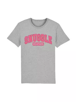 Футболка F4NT4STIC T-Shirt Snuggle Weather Cozy Winter Holiday, пятнистый серый