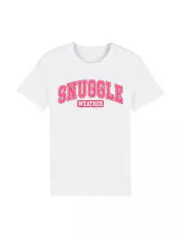 Футболка F4NT4STIC T-Shirt Snuggle Weather Cozy Winter Holiday, белый