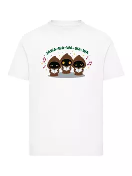 Футболка F4NT4STIC T-Shirt Star Wars Jawa-Wa-Wa, белый