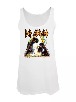 Футболка F4NT4STIC Tanktop Def Leppard Hysteria, белый