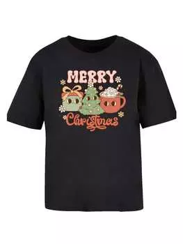 Футболка F4NT4STIC Tee Merry Weihnachten Cozy And Cute, черный