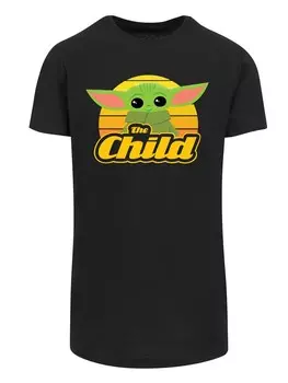 Футболка F4Nt4Stic THE MANDALORIAN BABY YODA RETRO, черный