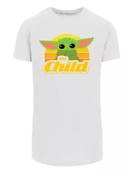 Футболка F4Nt4Stic THE MANDALORIAN BABY YODA RETRO, белый