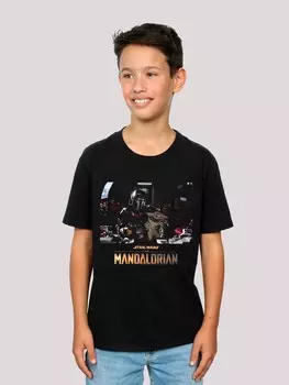 Футболка F4Nt4Stic THE MANDALORIAN CHILD ON BOARD, черный