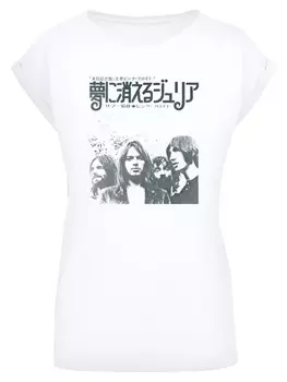 Футболка F4NT4STIC The Pink Floyd Julia Dream Summer Vintage Rock, белый