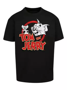 Футболка F4NT4STIC Tom And Jerry Distressed Logo, черный
