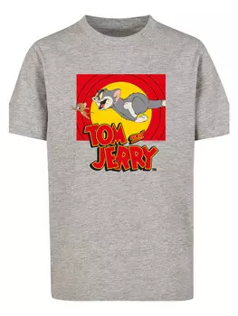 Футболка F4NT4STIC Tom and Jerry TV Serie Chase Scene, пестрый серый