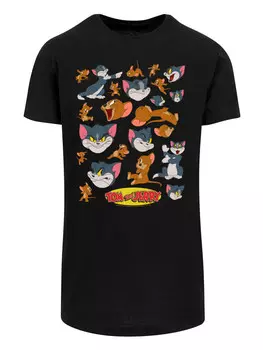 Футболка F4NT4STIC Tom and Jerry TV Serie Many Faces, черный