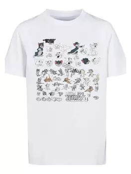 Футболка F4NT4STIC Tom and Jerry TV Serie Cartoon Dept, белый