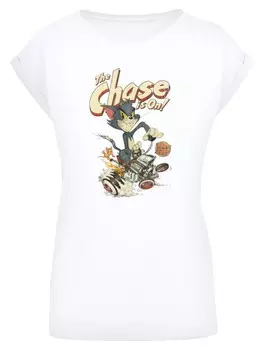Футболка F4NT4STIC Tom and Jerry TV Serie The Chase Is On, белый
