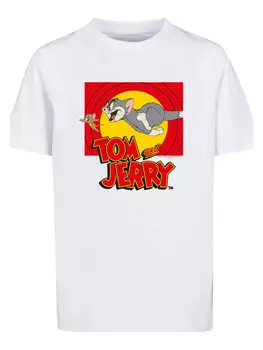 Футболка F4NT4STIC Tom and Jerry TV Serie Chase Scene, белый