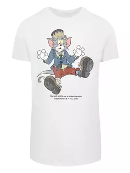 Футболка F4NT4STIC Tom and Jerry TV Serie Faux Frankenstein Tom, белый