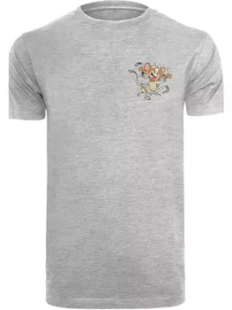 Футболка F4NT4STIC Tom und Jerry Faux Pocket Mummy Jerry, пестрый серый