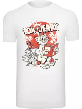 Футболка F4NT4STIC Tom und Jerry Rocket Prank, белый