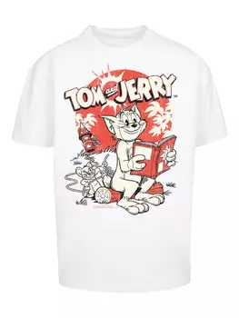 Футболка F4NT4STIC Tom und Jerry Rocket Prank, белый