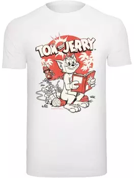 Футболка F4Nt4Stic Tom und Jerry Rocket Prank, белый