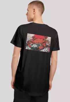 Футболка F4NT4STIC "Wave Crab Japan", принт, черный