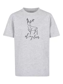 Футболка F4Nt4Stic WINTER CHRISTMAS DEER, серый