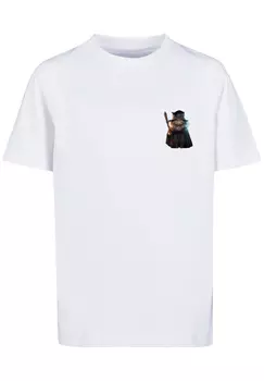 Футболка F4NT4STIC Wizard Cat UNISEX TEE, белый