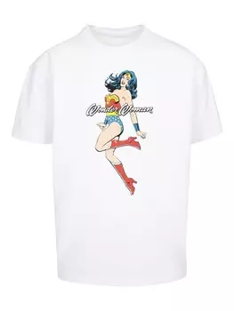 Футболка F4NT4STIC Wonder Woman Jump, белый