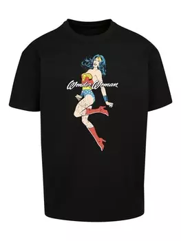 Футболка F4NT4STIC Wonder Woman Jump, черный