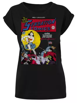 Футболка F4NT4STIC Wonder Woman Sensation Comics, черный