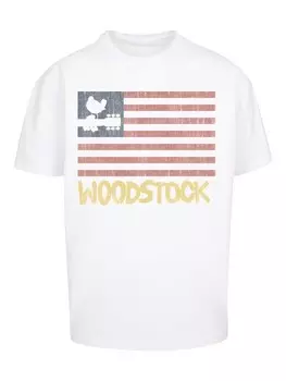 Футболка F4NT4STIC Woodstock Distressed Flag Music Festival Rock, белый