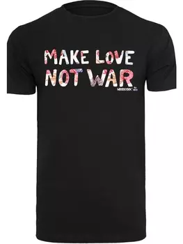 Футболка F4NT4STIC WOODSTOCK Make Love Not War Floral, черный