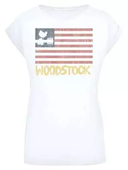 Футболка F4NT4STIC Woodstock USA Flag, белый