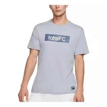 Футболка f.c dri-fit graphic soccer t-shirt 'grey' Nike, серый