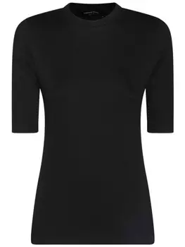 Футболка Fabiana Filippi из джерси с блестками, черный