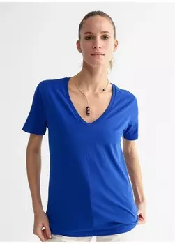 Футболка Fabrika Teyo V-neck Women's, синий