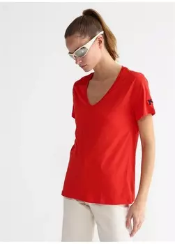 Футболка Fabrika Teyo V-neck Women's, красный