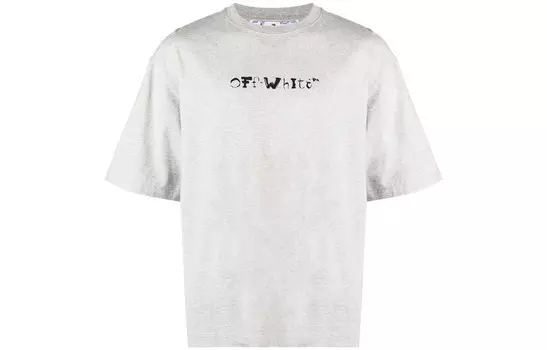 Футболка Faces Over Skate из нерж. стали Off-White, серый
