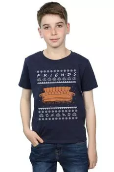 Футболка Fair Isle Couch Friends, темно-синий